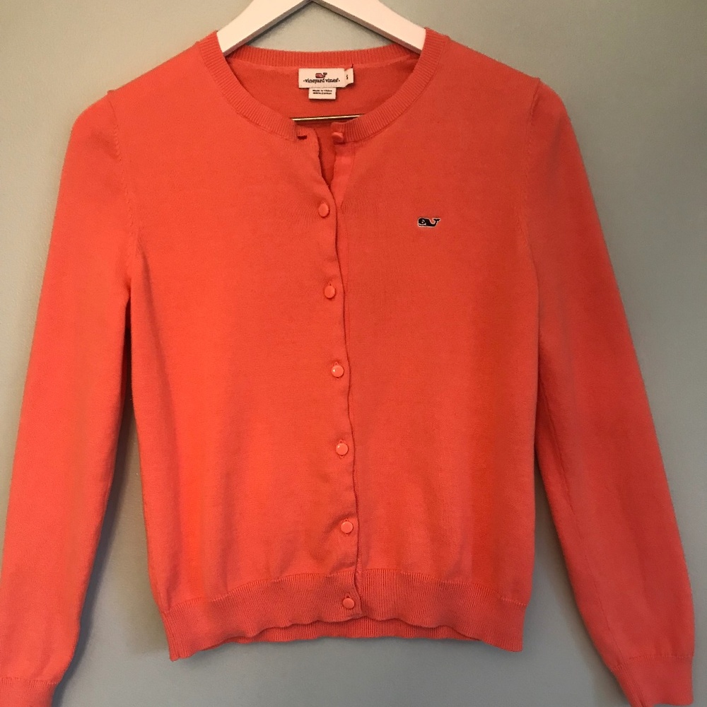 Vineyard Vines - Coral cardigan
